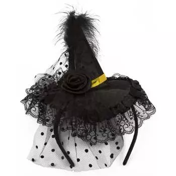 Шляпа с вуалью на ободке BOOMZEE