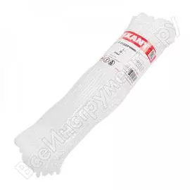 Шнур с сердечником 4мм 50м (белый) rexant 77-1450-1