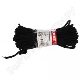 Шнур с сердечником 7мм 20м (черный) rexant 77-1721-1