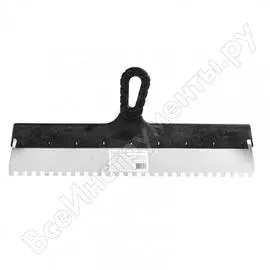 Шпатель из нержавеющей стали россия 450 мм, зуб 8х8 мм 85146