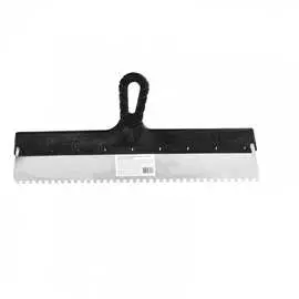 Шпатель из нержавеющей стали россия 450 мм, зуб 6х6 мм 85142