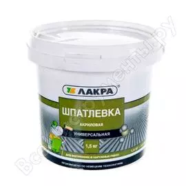 Универсальная акриловая шпатлевка для внутренних и наружных работ ЛАКРА 90005285936