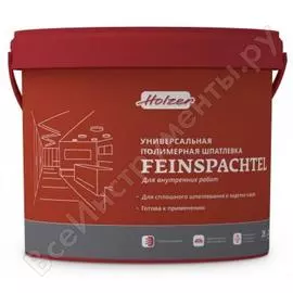 Шпатлевка feinschpachtel 28 кг holzer 0065
