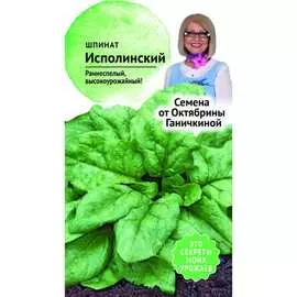 Шпинат семена ОКТЯБРИНА ГАНИЧКИНА Исполинский 119545