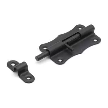 Шпингалет Дверной Страж ШФ-80 чёрный ДС74298