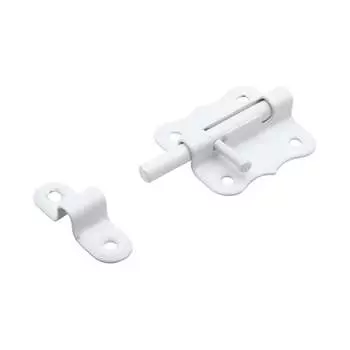 Шпингалет Дверной Страж ШФ-50 белый ДС74276