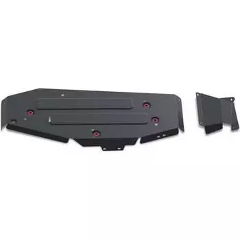 Штампованная защита топливного бака для Geely Atlas Pro 2021- г.в. АвтоБроня сталь 1.8 мм, 2 ч. 111.01927.1