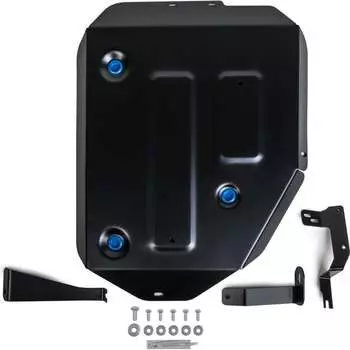 Штампованная защита топливного бака для Hyundai Santa Fe IV рестайлинг 4WD 2021-н.в./Kia Sorento IV 4WD 2020-н.в. Rival 111.2854.1