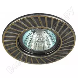 Штампованный светильник ЭРА ST6 GD/SS Б0036490