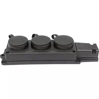 Штепсельная трехместная розетка AGIS МК106