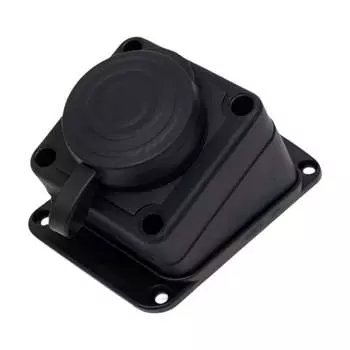 Штепсельная угловая влагозащищенная стационарная розетка AGIS МК104Е