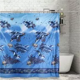 Штора для ванной Доляна