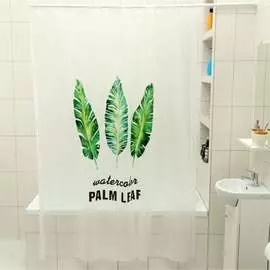 Штора для ванной Доляна Тропики 3954430