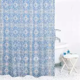 Штора для ванной комнаты Bath Plus Circle Light Blue ch15100