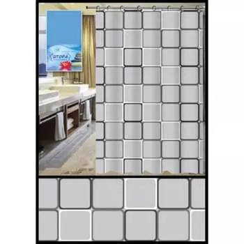 Штора для ванной комнаты Чисто Быстро