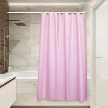 Штора для ванной Сантис peva pv-205 (розовая) 54 gsm 180x180 см 38700