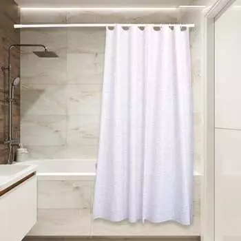 Штора для ванной Сантис peva pv-126 (сиреневые брызги) 75 gsm 180x180 см 38713