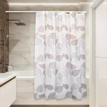 Штора для ванной Сантис peva pv-123 (осенние листья) 75 gsm 180x180 см 38710