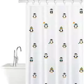 Штора для ванной Tatkraft Funny Penguins Textile 10482