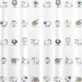 Штора для ванной Tatkraft FUNNY SHEEP TEXTILE 14862