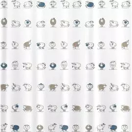 Штора для ванной Tatkraft FUNNY SHEEP PEVA 14855