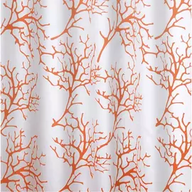 Штора для ванных комнат ridder coral оранжевый, 180x200 403212