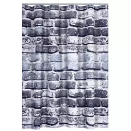 Штора для ванных комнат ridder wall серый, 180x200 4201317