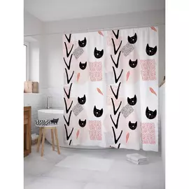 Штора-занавеска для ванной JOYARTY