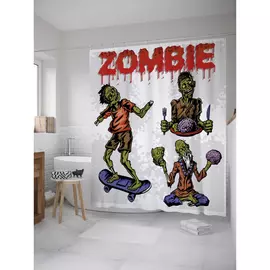 Штора-занавеска для ванной JOYARTY