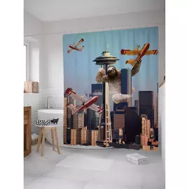 Штора-занавеска для ванной JOYARTY