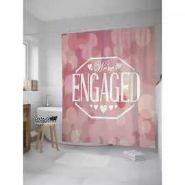 Штора-занавеска для ванной JOYARTY