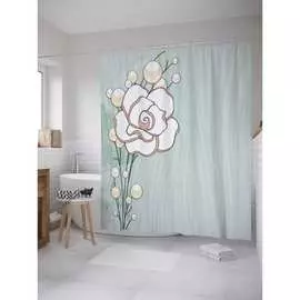 Штора-занавеска для ванной JOYARTY