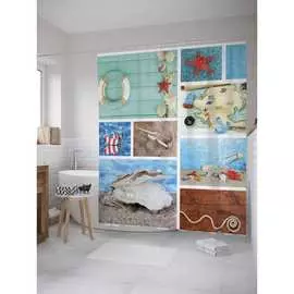 Штора-занавеска для ванной JOYARTY