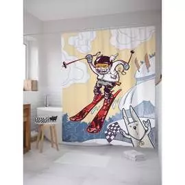 Штора-занавеска для ванной JOYARTY