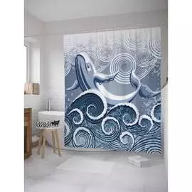 Штора-занавеска для ванной JOYARTY