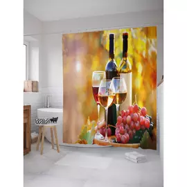 Штора-занавеска для ванной JOYARTY