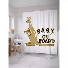 Штора-занавеска для ванной JOYARTY