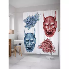 Штора-занавеска для ванной JOYARTY