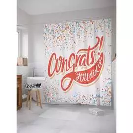 Штора-занавеска для ванной JOYARTY