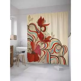 Штора-занавеска для ванной JOYARTY