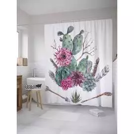 Штора-занавеска для ванной JOYARTY