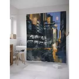 Штора-занавеска для ванной JOYARTY