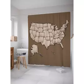 Штора-занавеска для ванной JOYARTY