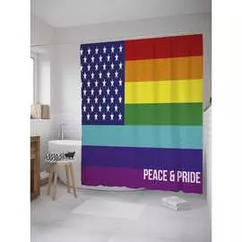 Штора-занавеска для ванной JOYARTY