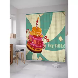 Штора-занавеска для ванной JOYARTY