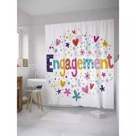 Штора-занавеска для ванной JOYARTY