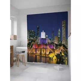 Штора-занавеска для ванной JOYARTY