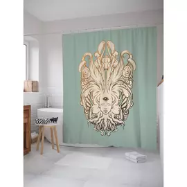 Штора-занавеска для ванной JOYARTY