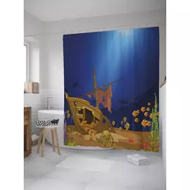 Штора-занавеска для ванной JOYARTY