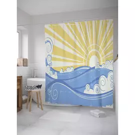 Штора-занавеска для ванной JOYARTY